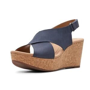 Clarks Women's Clarks Annadel Eirwyn Slingback Wedge Sandal // 8.5